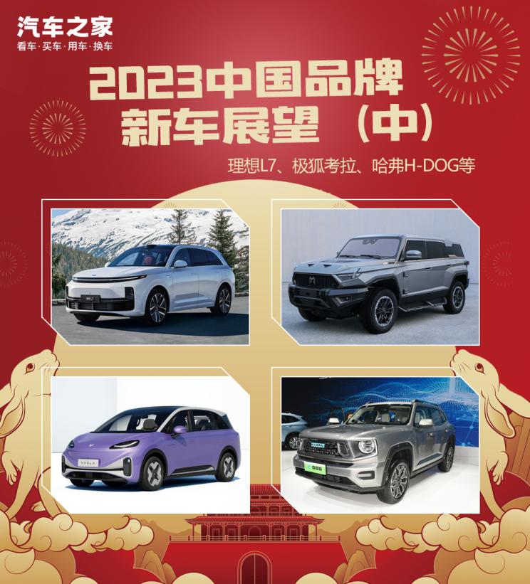 理想等2023中国品牌新车展望（中）