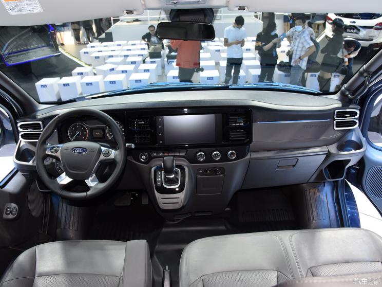 江铃福特 新世代全顺 2021款 2.2T Pro AMT豪华型客车长轴10-15座高顶国VI