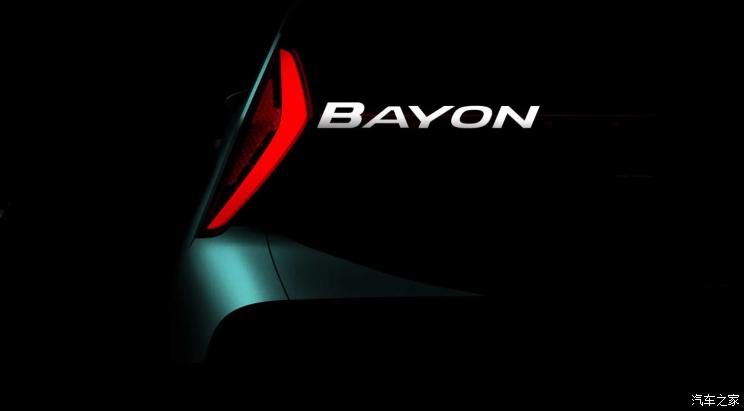 定位小型跨界车现代公布BAYON预告图